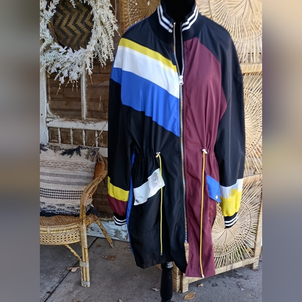 Me Jane Colorblock Windbreaker Jacket_XL